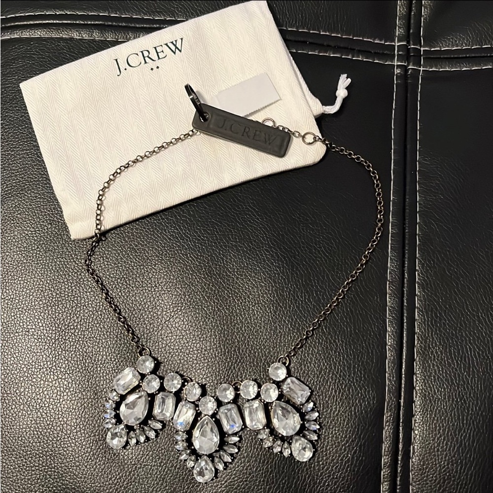 J. Crew Crystal Wings Necklace